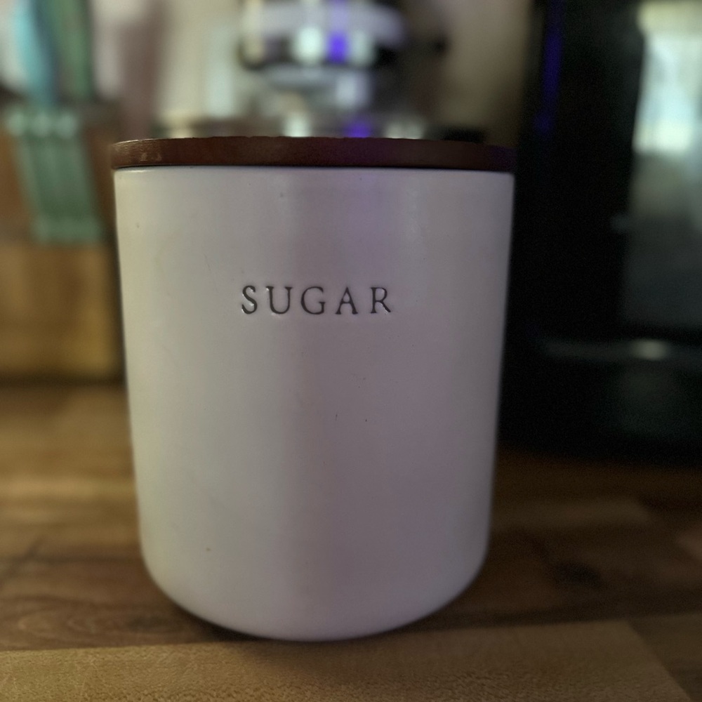 Hearth & Hand White and Brown Sugar Canister